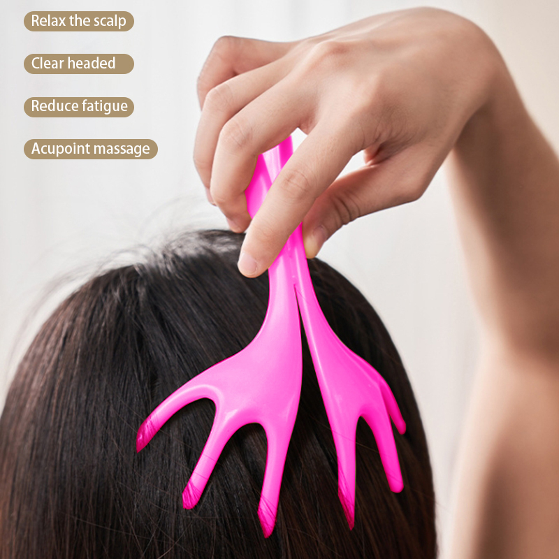Lacrosse Stick Head - Manual Six Claw Scalp Head Massager,