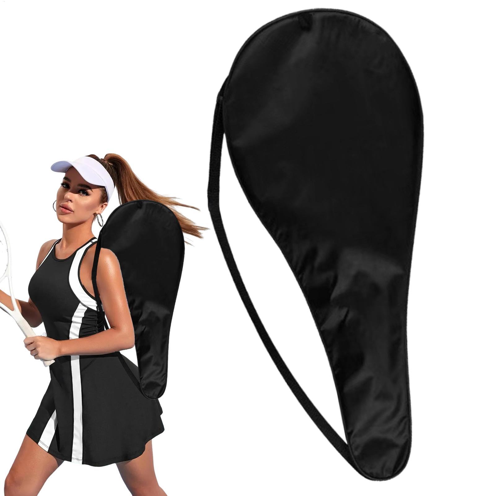 Padel Racket Carbon - Capa de Raquete Oxford Preta para