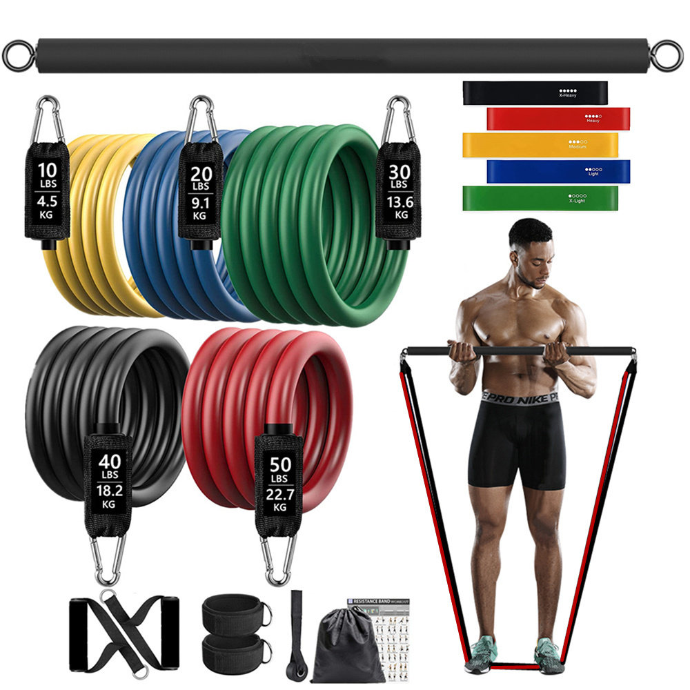 Sports Equipment At Home - 150lb fitness booty resistência elástico treino