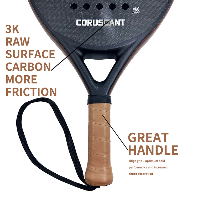Raquete de padel versátil em f - Padel Racket Carbon avaliação e preço