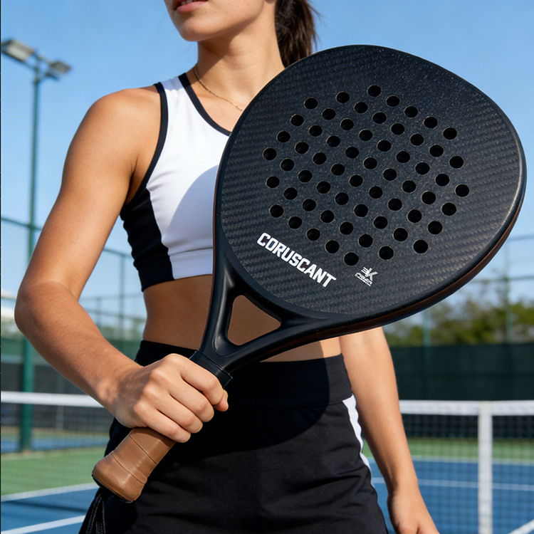 Raquete de padel versátil em f - Padel Racket Carbon avaliação e preço