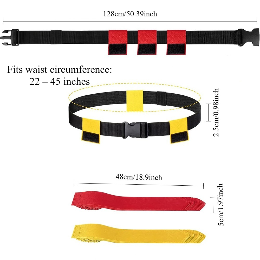 Conjunto de 6 Cintos de Flag F - Sports Equipment For Kids avaliação e preço