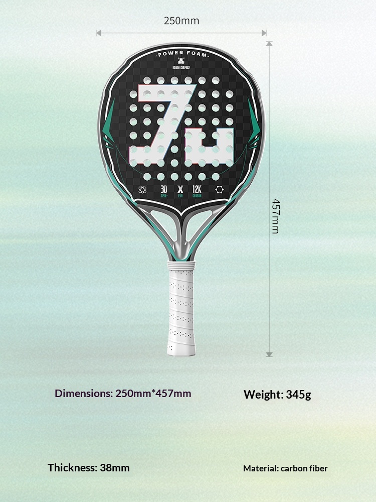 Raquete de padel em fibra de c - Padel Racket Carbon avaliação e preço