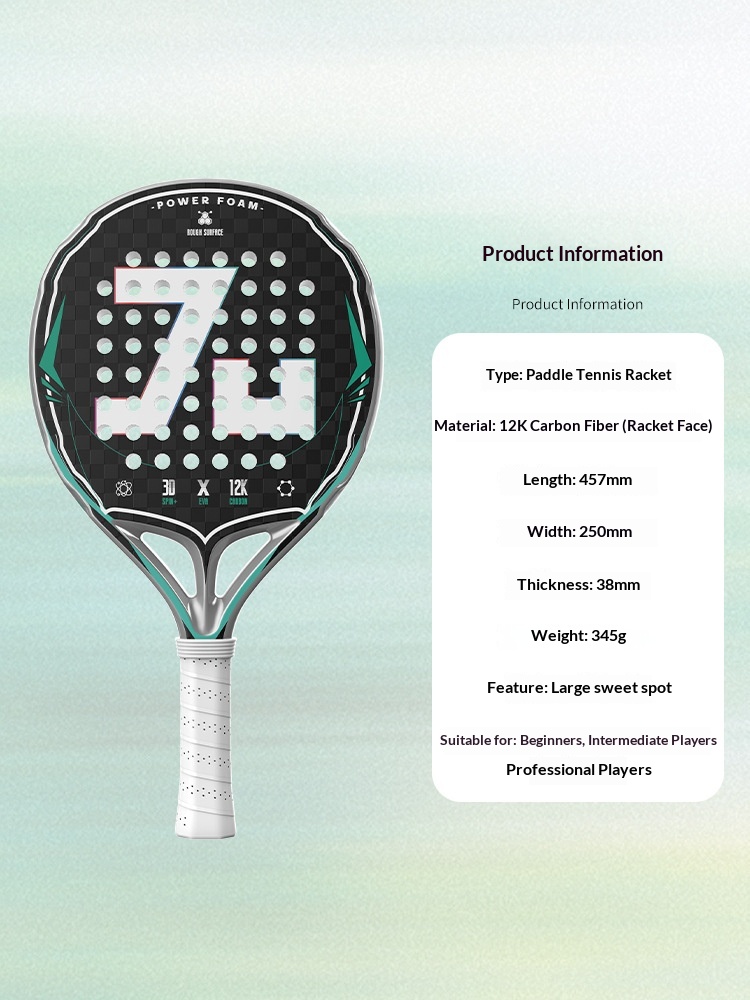 Raquete de padel em fibra de c - Padel Racket Carbon avaliação e preço